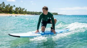 comment se lever sur une planche de surf