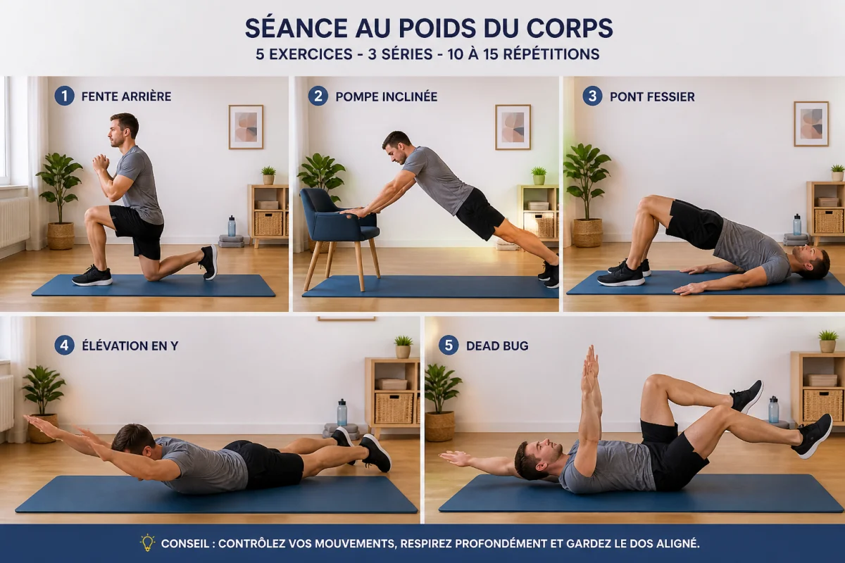 Programme de musculation au poids du corps pour débutant